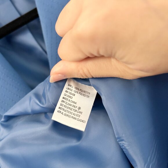Tahari Arthur S. Levine French Blue Jagger Suit Blazer Jacket Size 12 Petite NWT - Picture 7 of 8